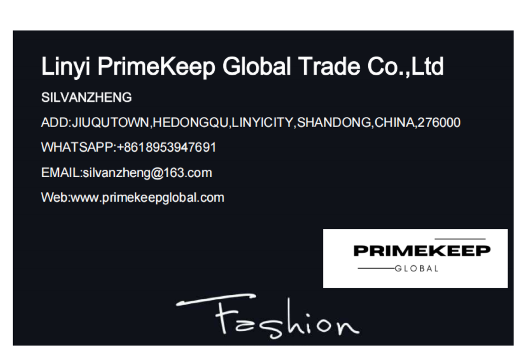 Primekeep Global Company Busniess Card
