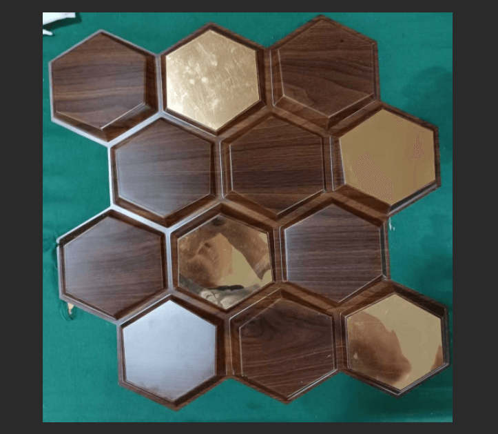 Hexagon 3D PVC Wall Panel