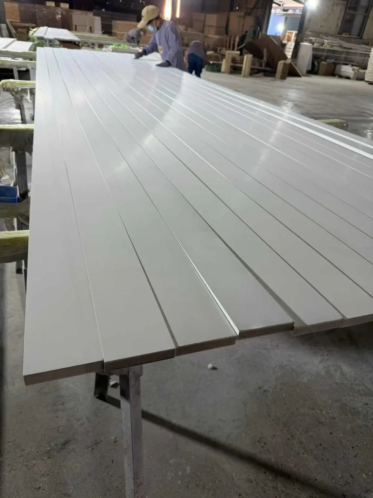 Factory direct production of primed MDF moulding