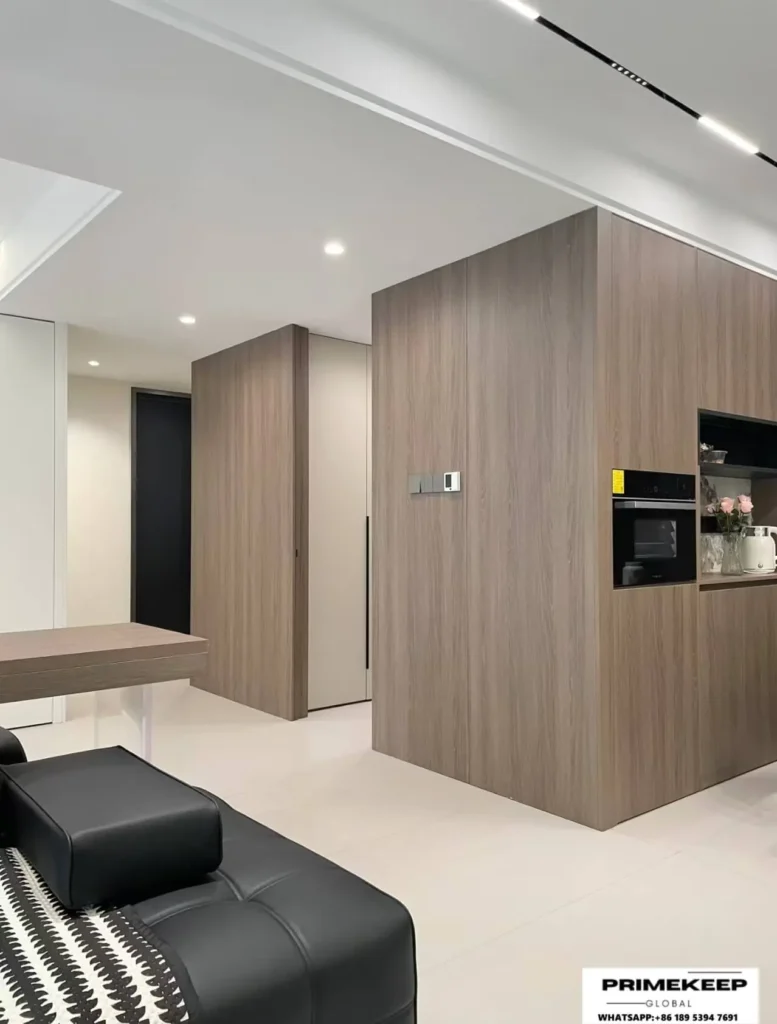 Completed interior wall decoration project