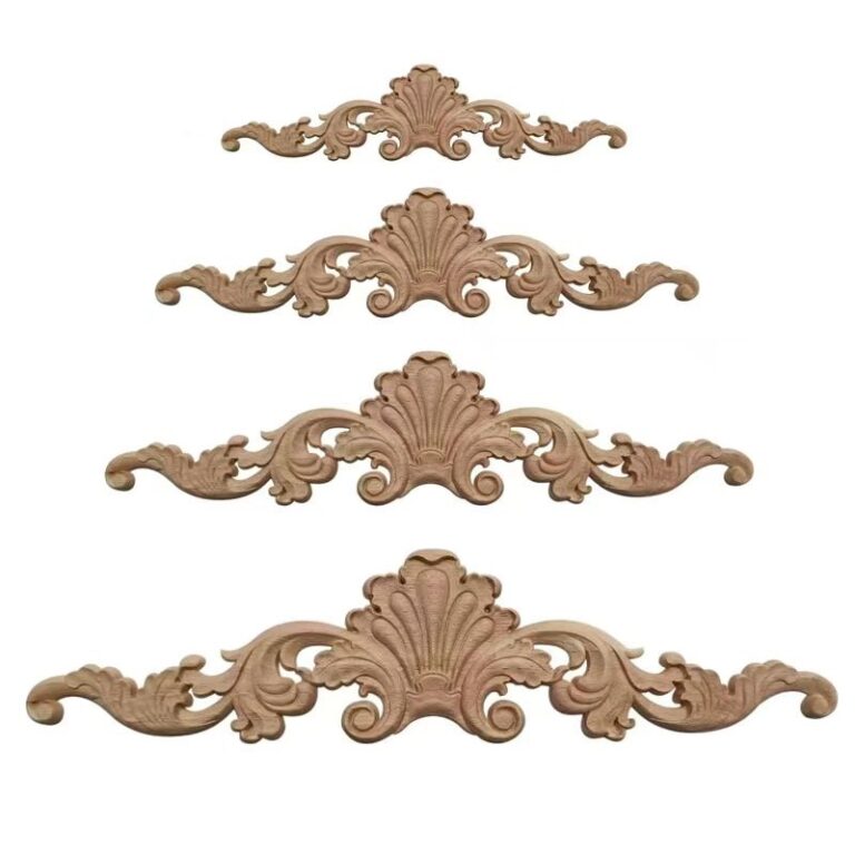 decorative wood applique for furniture cabinet