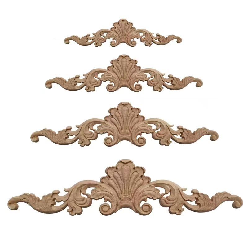 decorative wood applique for furniture cabinet