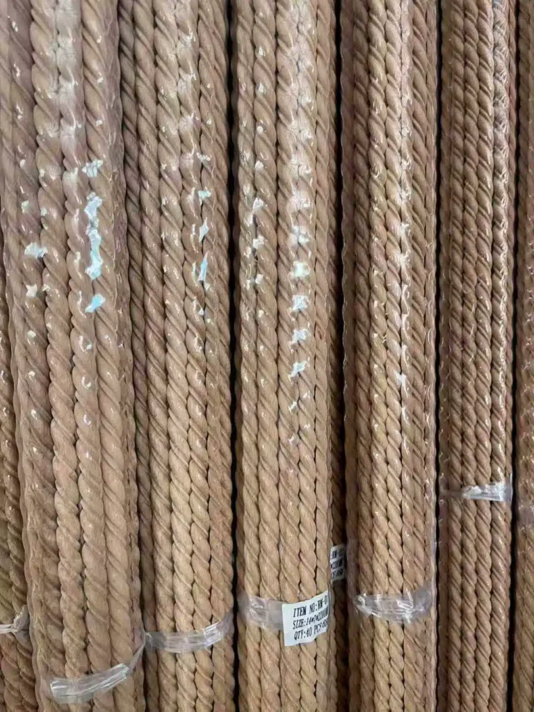 beech wood half-round rope moulding